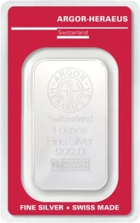 1 oz stříbrný slitek | Argor-Heraeus