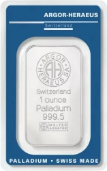 1 oz tyčinka Palladium | Argor Heraeus