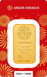 1 oz zlatý slitek  Argor-Heraeus Rok koně | 2026