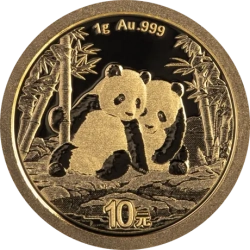 1g Čínská panda zlatá mince  2026