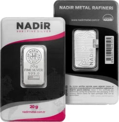 20g stříbrný slitek | Nadir Metal Rafineri