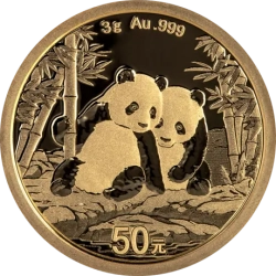3g čínská zlatá mince Panda  2026