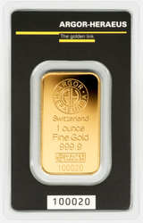 Argor-Heraeus zlatý slitek  1oz