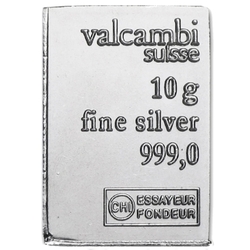 Stříbrný slitek 10 gramů Valcambi