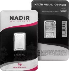 Nadir Metal Rafineri 5 g Stříbrný slitek 