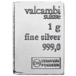  Stříbrný  slitek  Valcambi