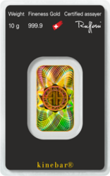Argor- Heraeus Kinebar zlatý slitek 10g 