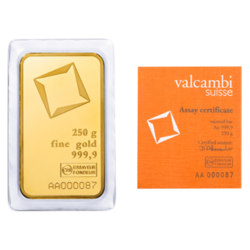 Valcambi zlatý slitek  250 g