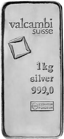1kilo stříbrné slitky Valcambi