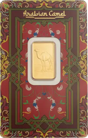 5g Gold Bar | PAMP  Arabian Camel with frame