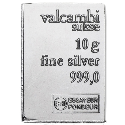 Stříbrný slitek 10 gramů Valcambi