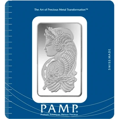 Stříbrný slitek 100 g PAMP Suisse